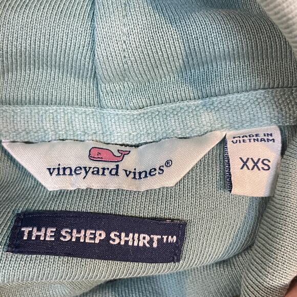 Vineyard Vines Pullover Womens XXS Green The Shep Shirt Cowl Neck Cotton Casual - Picture 3 of 11